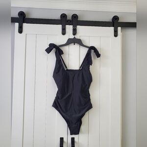 ☀️ Jollkichay Black With Bows One Piece Swimsuit. NEW!